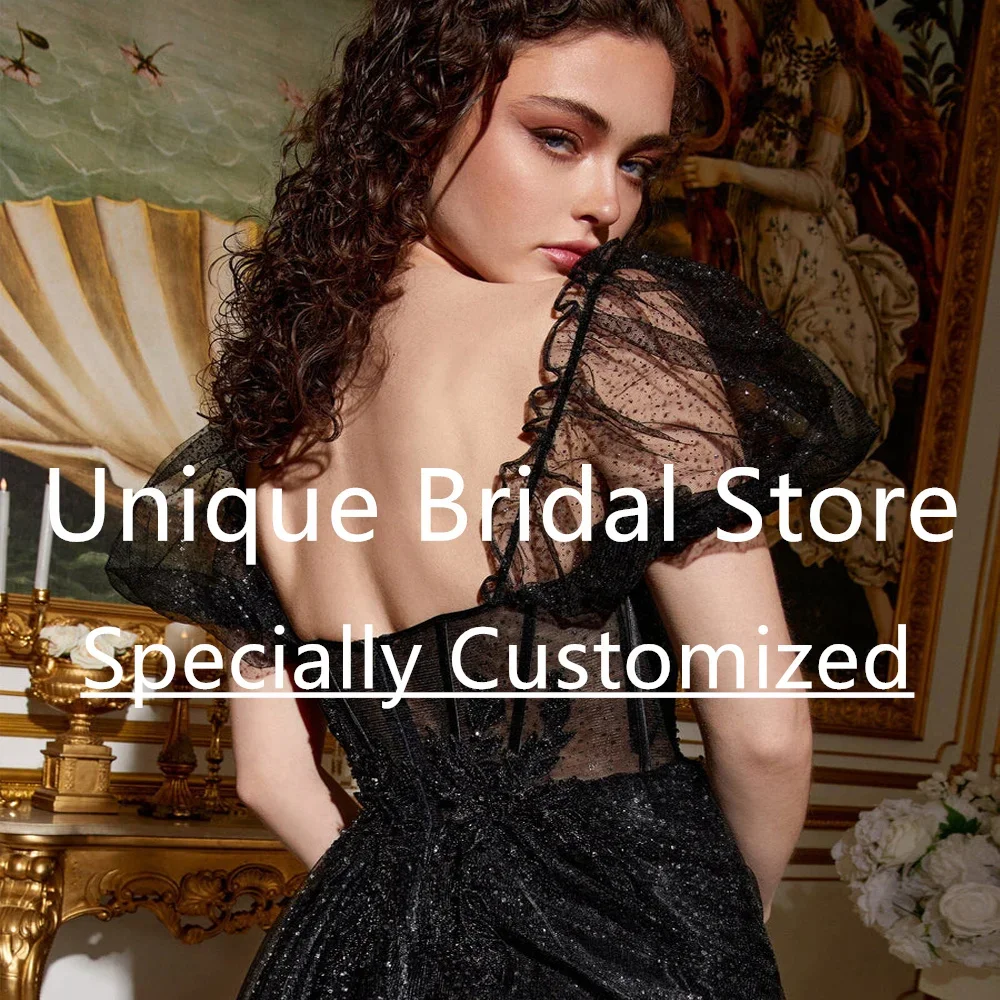 Sukienki na studniówkę w stylu klasycznym, szyte na miarę, eleganckie, w kształcie litery A, krótkie bufiaste rękawy, wysoka jakość, odkryte plecy, iluzja, nowe wieczorowe dla kobiet.