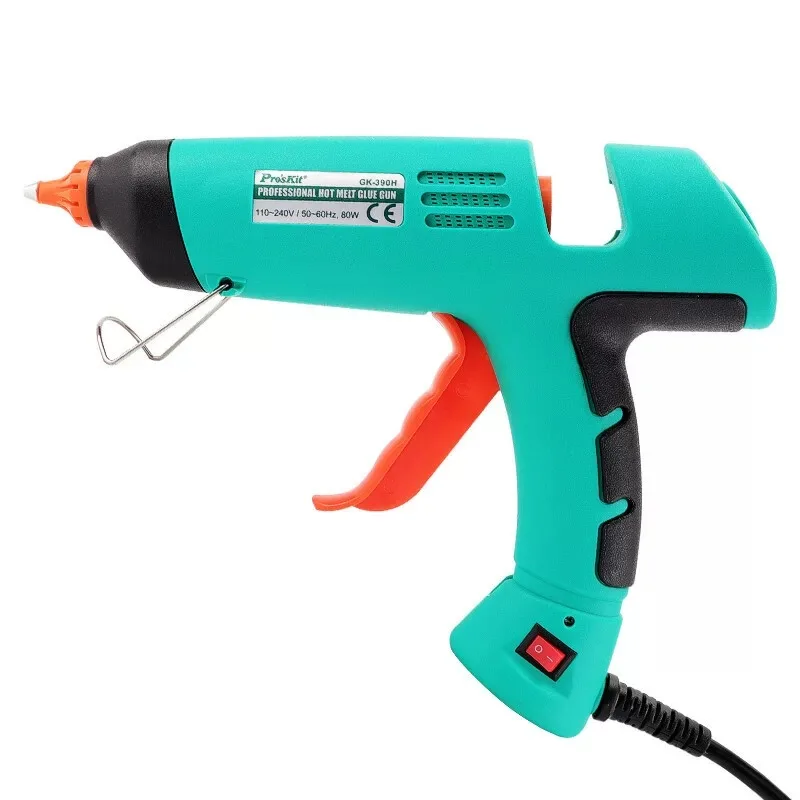 Pro'skit GK-390H hot melt glue gun 80W glass glue gun silicone strip hot