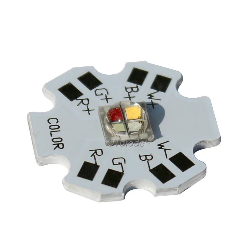 LED 10W XLM RGBW RGB beyaz veya RGB sıcak beyaz renk yüksek güç 5050 4 cips 20mm yıldız PCB ile sahne ışık değiştirin