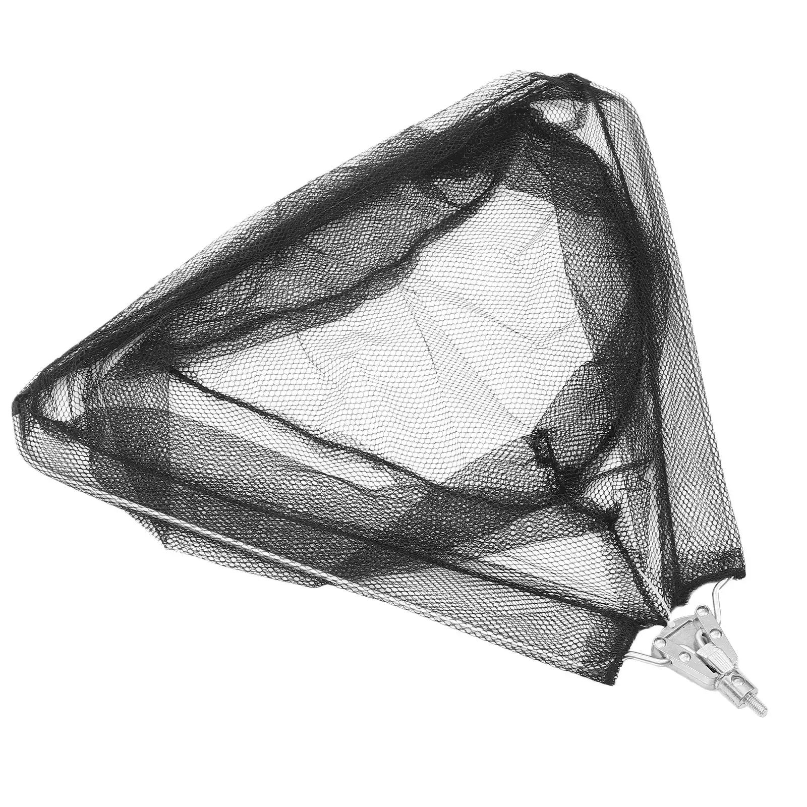 Triangle Foldable Fishing Net Catching Net 50cm Diameter 30cm Depth Detachable Sturdy Mesh Portable Fishing Supplies