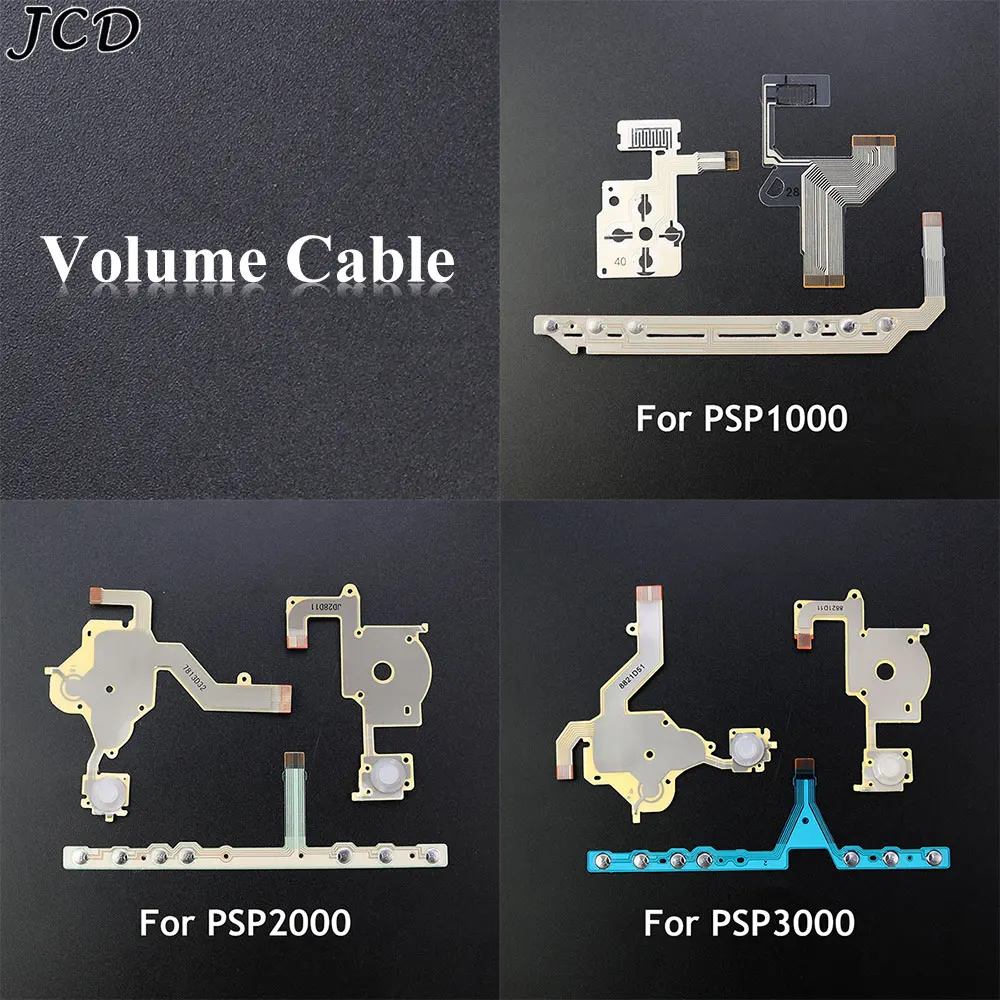 

JCD For PSP 1000 2000 3000 L R Left Right Volume Button PCB Keypad Ribbon Replacement For PSP1000 PSP2000 PSP3000 Flex Cable