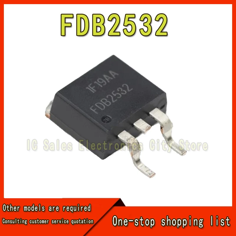 10 Stks/partij Fdb2532 Tot-263 N-CH 79a 150V 2532 Mosfet