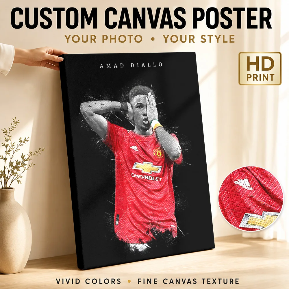 Jacob Murphy Celebration Canvas Poster Dynamic Style Canvas Wall Art With Customized Photo For Home Gym Ideal Supporter Gift