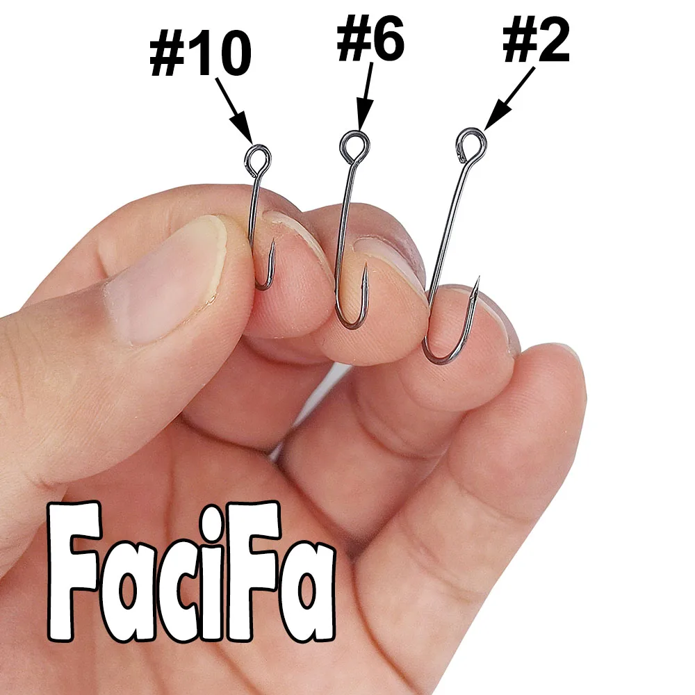 100 أو 25 قطعة خطاف صيد كبير العيينة لصيد الأسماك طعم عرقوب طويل شائك مستدير عازمة خطاف مشترك كرنك واحد خطاف صيد