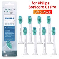 8/16 Pack Toothbrush Head For PHILIPS Sonicare C1 Pro Results Plaque Defence Brush Heads Electric Toothbrush Replacement Heads