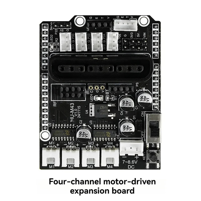 

【Home-Tools!】4-Way Motor Expansion Board 4-Channel Motor Driver Expansion Module 4WD Smart Car DIY Control Module