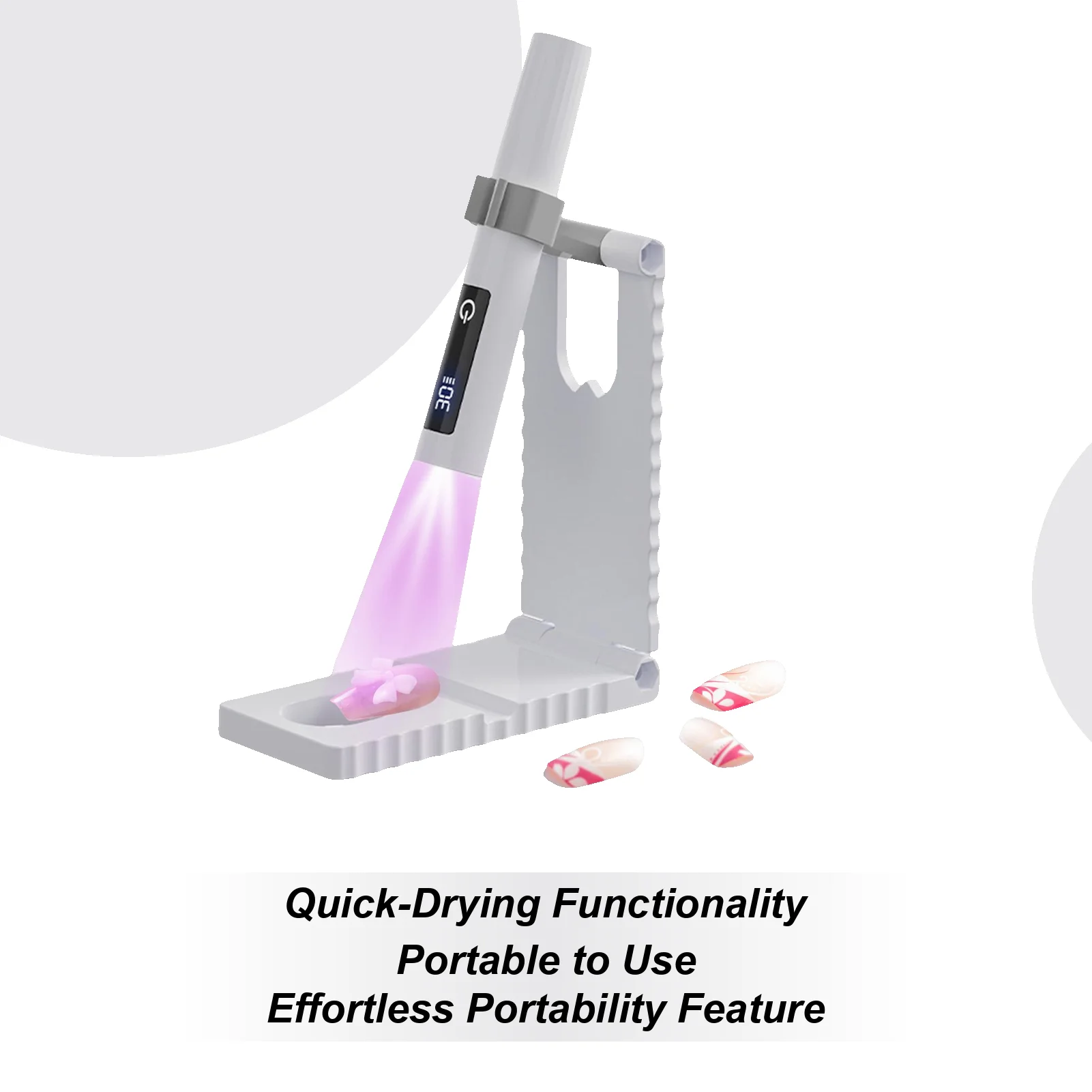 Mini UV Light Cure Nagels Lamp Timing Display Nagellamp Handheld Mini Familie Sneldrogende Zaklamp Pen Nageldroger Machine