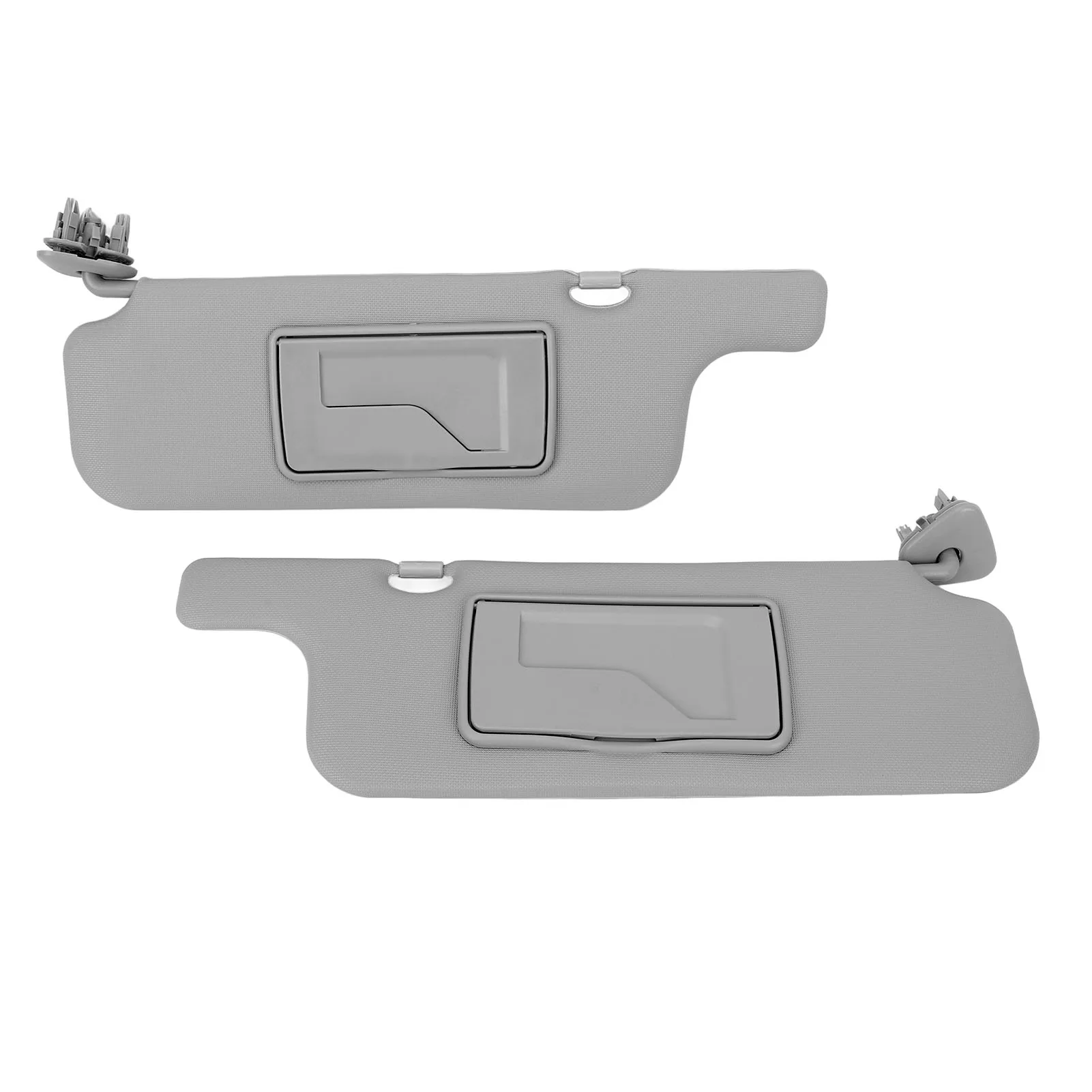 

Pair of Sun Visor Assembly Gray Sun Blocking ABS Mirror for E120 E130 2001‑2007 Ninth Generation LHD Car Sun Visor Replacement