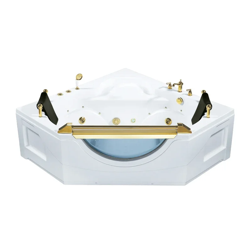 

z Modern design indoor massage tub acrylic whirlpool bathtub with spa function for home