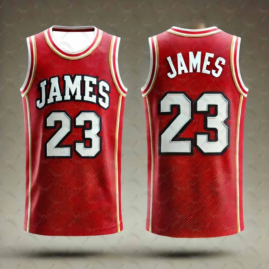 CHATGPT تصميم الأولاد الرجال 3D المطبوعة رقم. 23 سترة جيمس الرياضية النسائية بدون أكمام لكرة السلة بدون أكمام #5