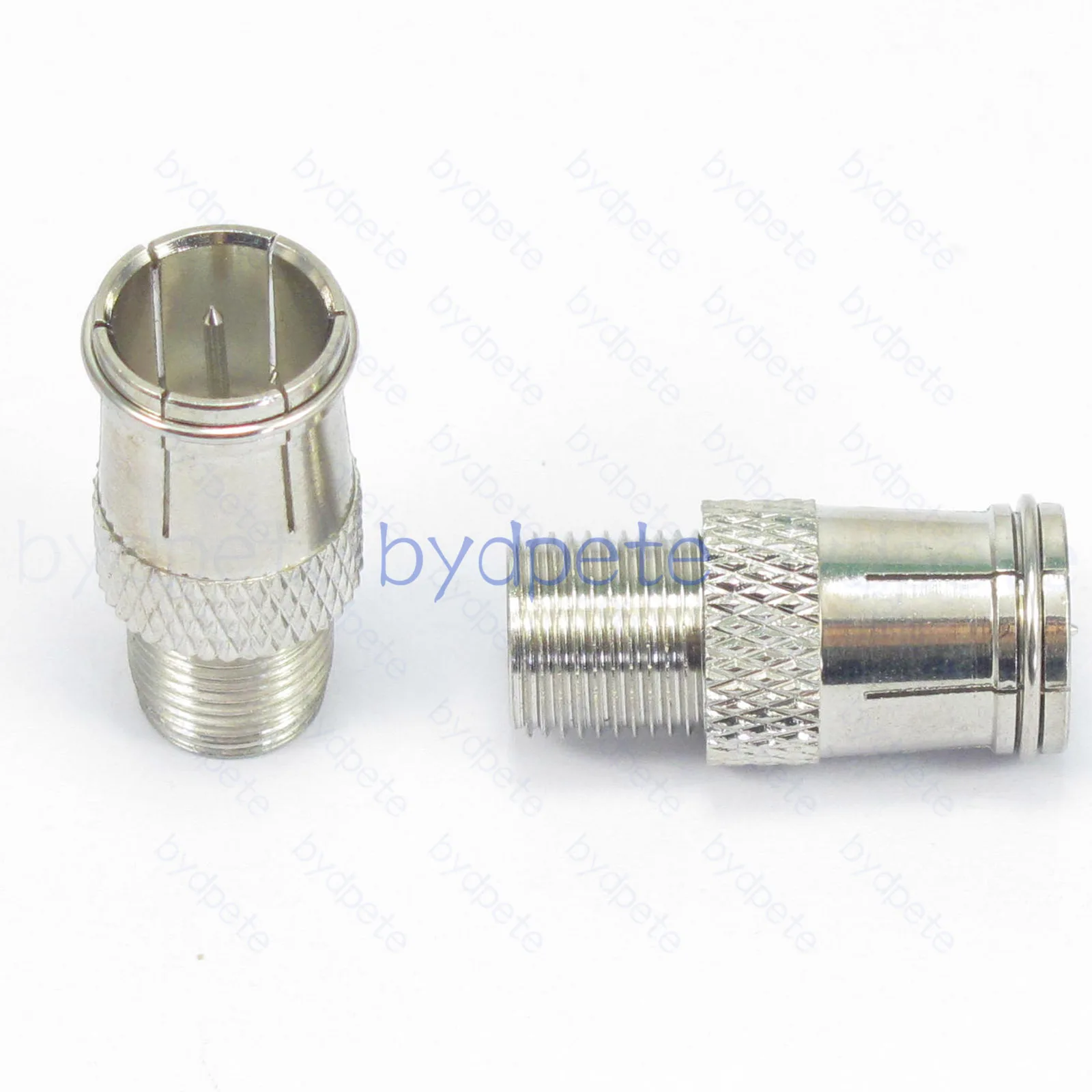 

F Female to F male Quick Plug Straight RF Connector Adapter 50ohm bydpete Plug Tanger