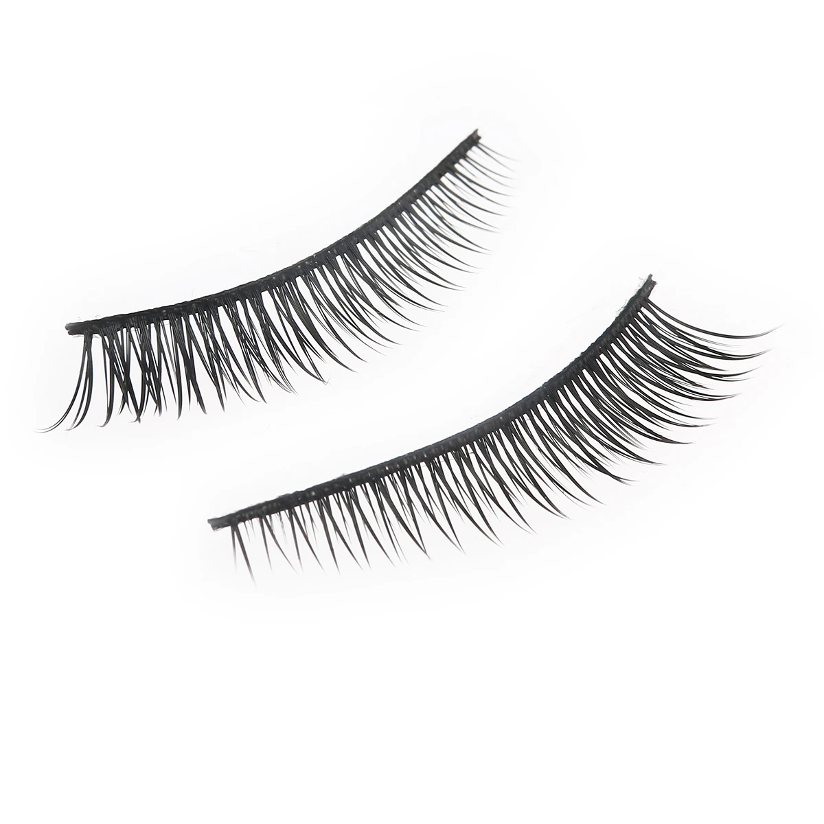 

Handmade False Eyelashes Long Natural Black Faux Lashes Volumizing Thickening Curly Reusable Comfortable Design Makeup