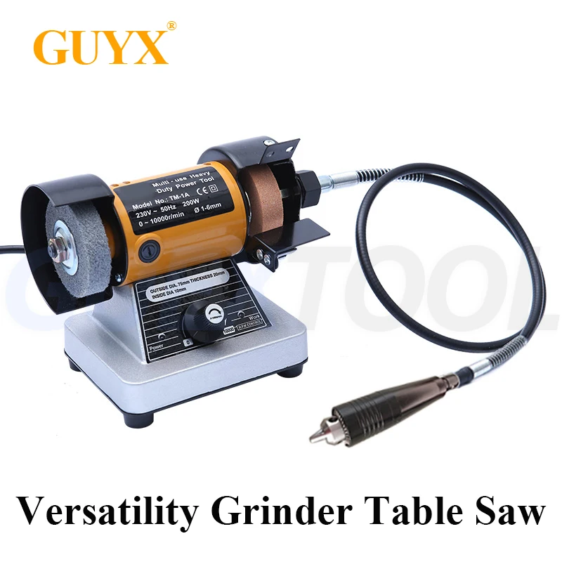 

200W Bench Versatility Grinder Table Saw Grinding Polishing Cutting Grinder Machines For Wood Metal Electrical Tool Carving Jade