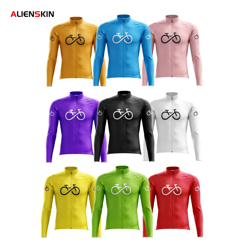 

Team Cycling Jersey for Men, Long Sleeve, Road Race Bike Shirts, Bicycle Jacket, MTB Clothing, Maillot Clothes