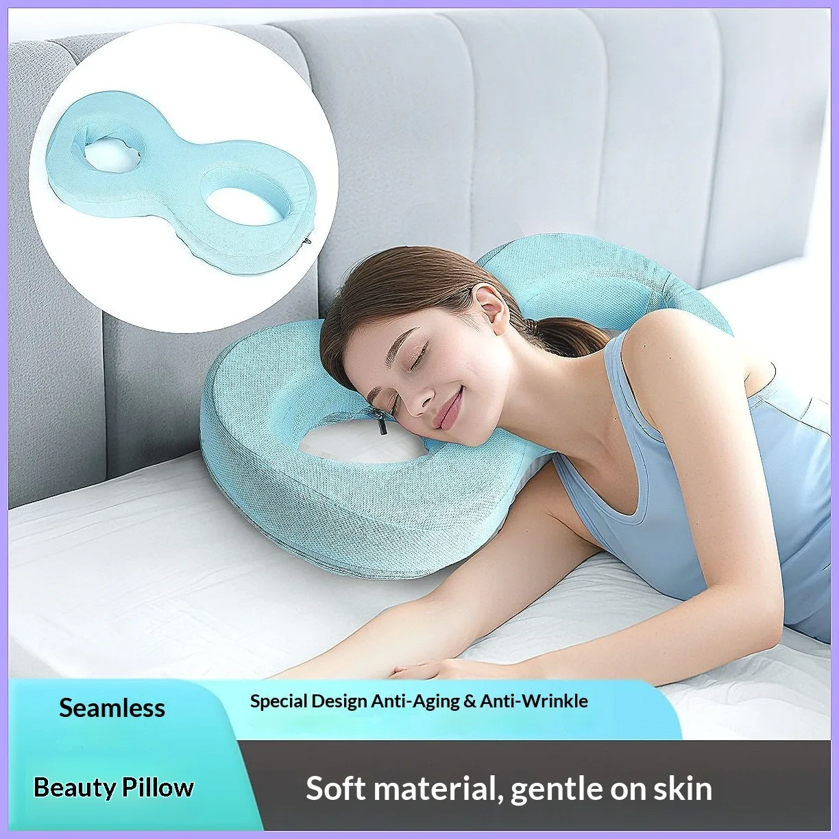 U-Shaped Nap Pillow for Office Lunch Break, Neck Protection Sleeping Pillow for Students & Adults, Soft Throw Pillow