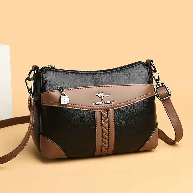 2025Роскошные женские сумки, дизайнерские сумки высокого качества из мягкой кожи, повседневные женские сумки через плечо для женщин