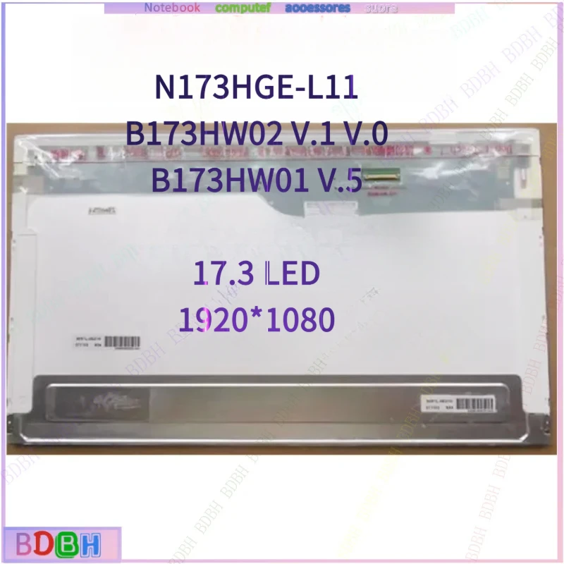 N173HGE-L11 Rev C1 fit B173HW02 V.1 V.0 B173HW01 V.5 1920x1080 HSD173PUW1 A00 A01 N173HGE-L21 40 pin LCD SCREEN PANEL