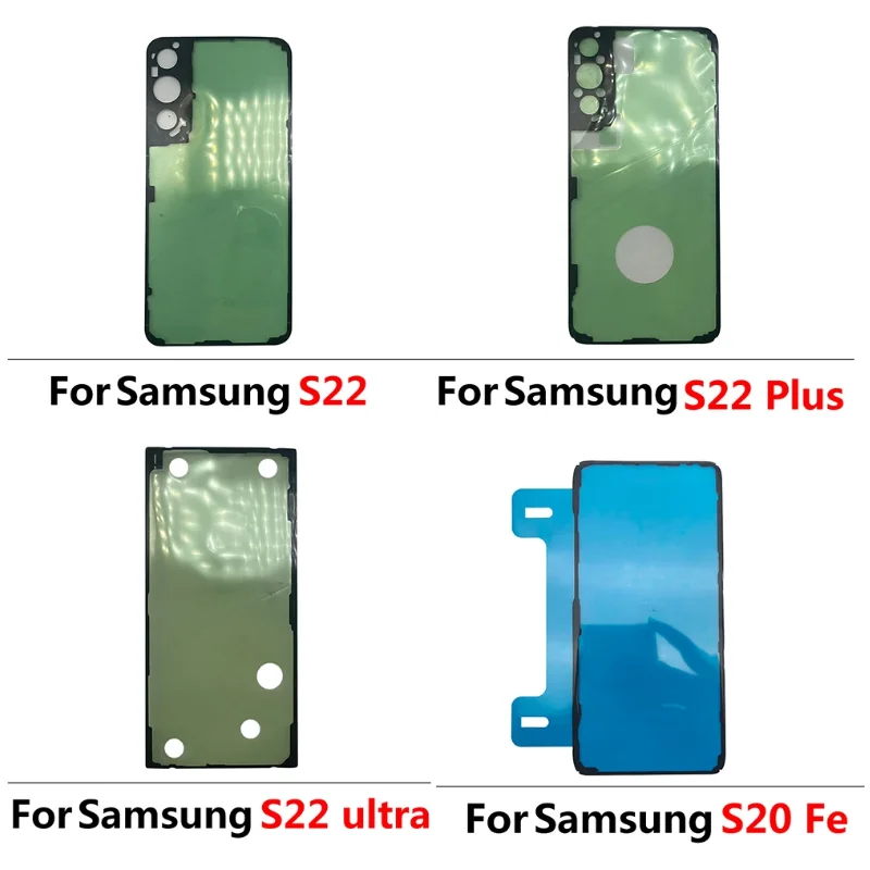 Back Battery Glass Cover Sticker For Samsung Galaxy S8 S9 S10 S20 S21 S22 PlusUltra Fe Waterproof Adhesive Tape