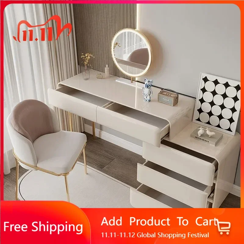 

Replica Modern Storage Vanity Table Large Wooden Luxury Drawers Dresser Organizer Salon Comfortable Penteadeira Home Furniture