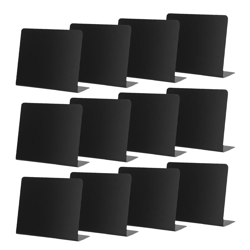 12 Pcs Mini Desktop Sign Display Blackboards Writing Chalkboards Price for Restaurant Multifunctional Signs Small Drawing