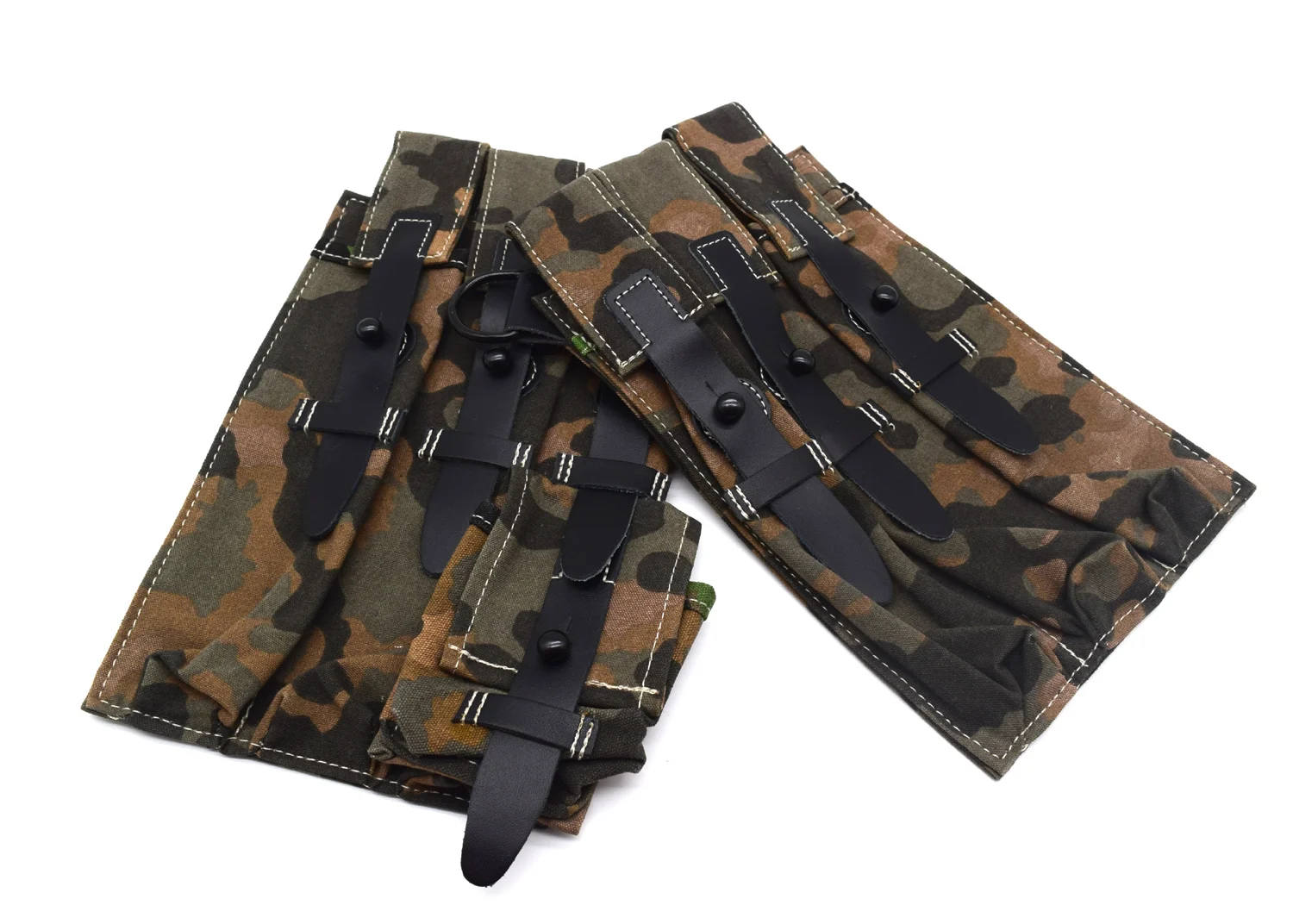迷彩ドイツ-mp38-mp40-弾薬弾薬マガジンポーチプラタナス迷彩色秋