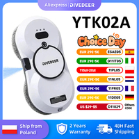 DIVEDEER Window Cleaning Robot Large Suction Spray Electric Anti-fall Remote Control Vacuum Cleaner