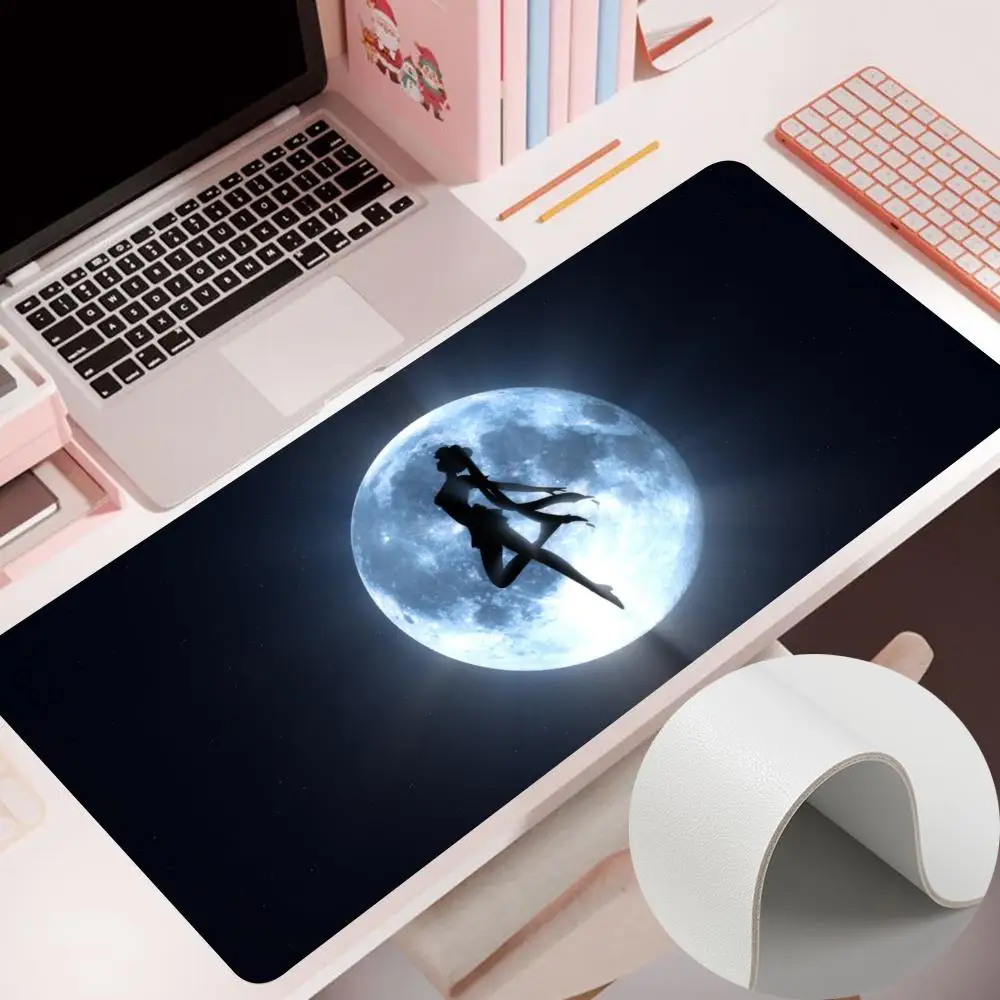 CARTOON S-SAILOR B-BEAUTY MOON Mouse Pad Mouse Pad 900×400MM Accessories Gaming Computer PU Mousepad Leather Table Pad Carpet de