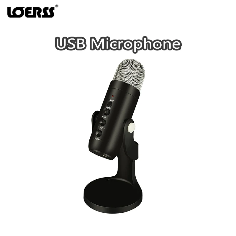 

USB-микрофон LOERSS настольный с поддержкой Hi-Fi