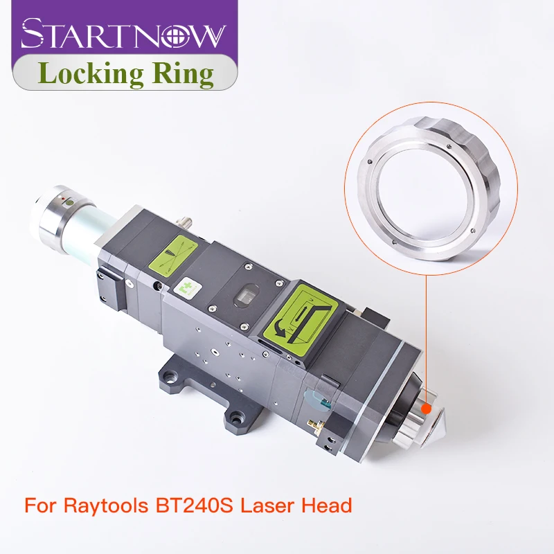 Startnow Ceramic Lock Ring Nut for Precitec Raytools BT240S BM109 BM111 WSX Fiber Laser Head Laser Nozzle Connector Fasten Ring