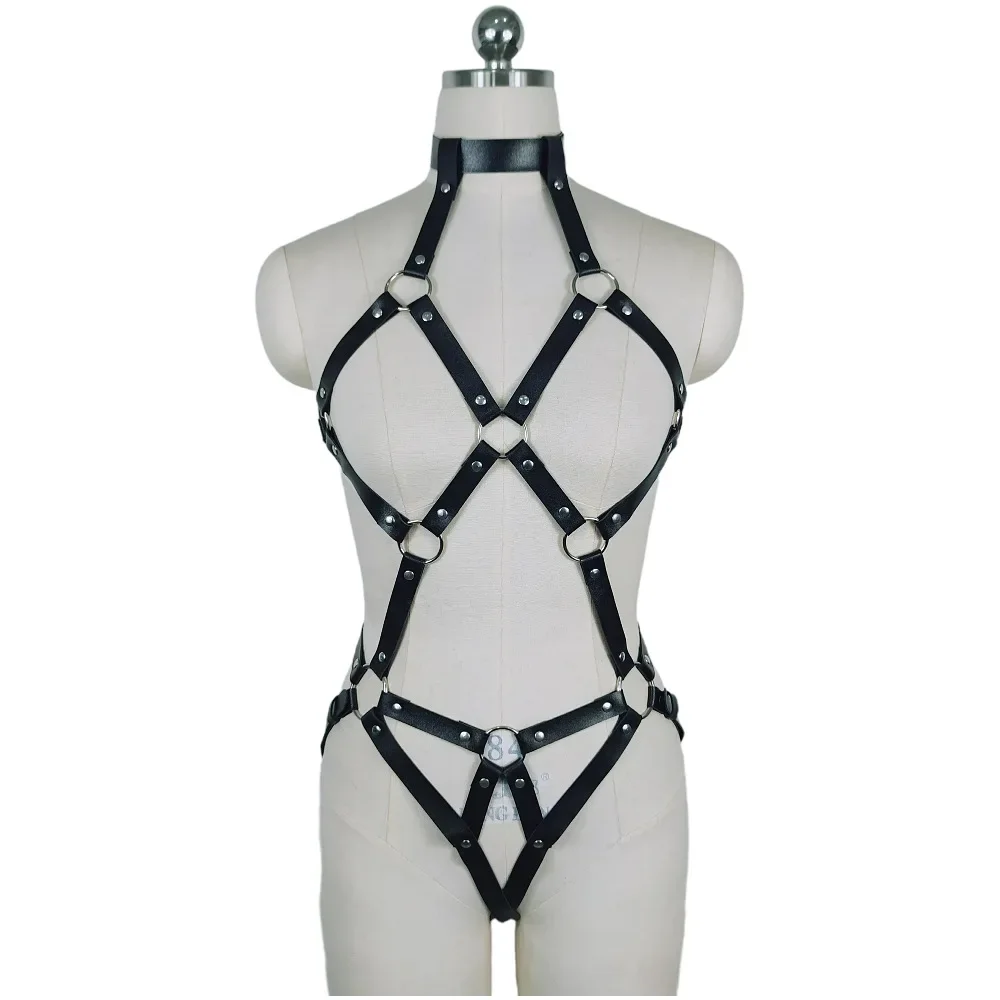Body Harness Garter Belt Bdsm Fetish Lingerie Wedding Garter Belt Suit For Women Bondage Harness Adult Games Punk Goth