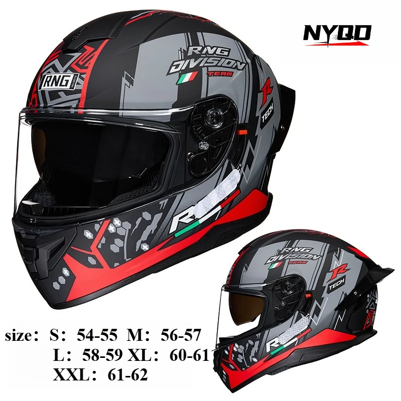 

Motorcycle Helmet Locomotive Helmet Double Lens Large Tail Bluetooth Headset Full Helmets ABS helmet motorcycle