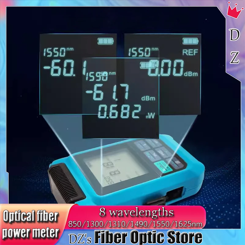 Optical Power Meter OPM Fiber Tester Optical Multi Meter （850 980 1270 1300 1310 1490 1550 1625 1650）nm VFL Visual Fault Locator