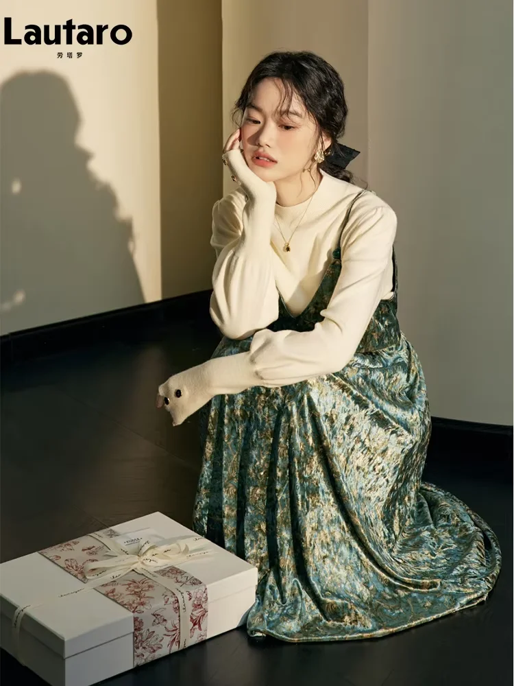 Lautaro Zomer Lange Avond Kleurrijke Zachte Rekbare Fluwelen Jurken Vrouw Backless Elegante Luxe Prom Spaghetti Jurk 2025