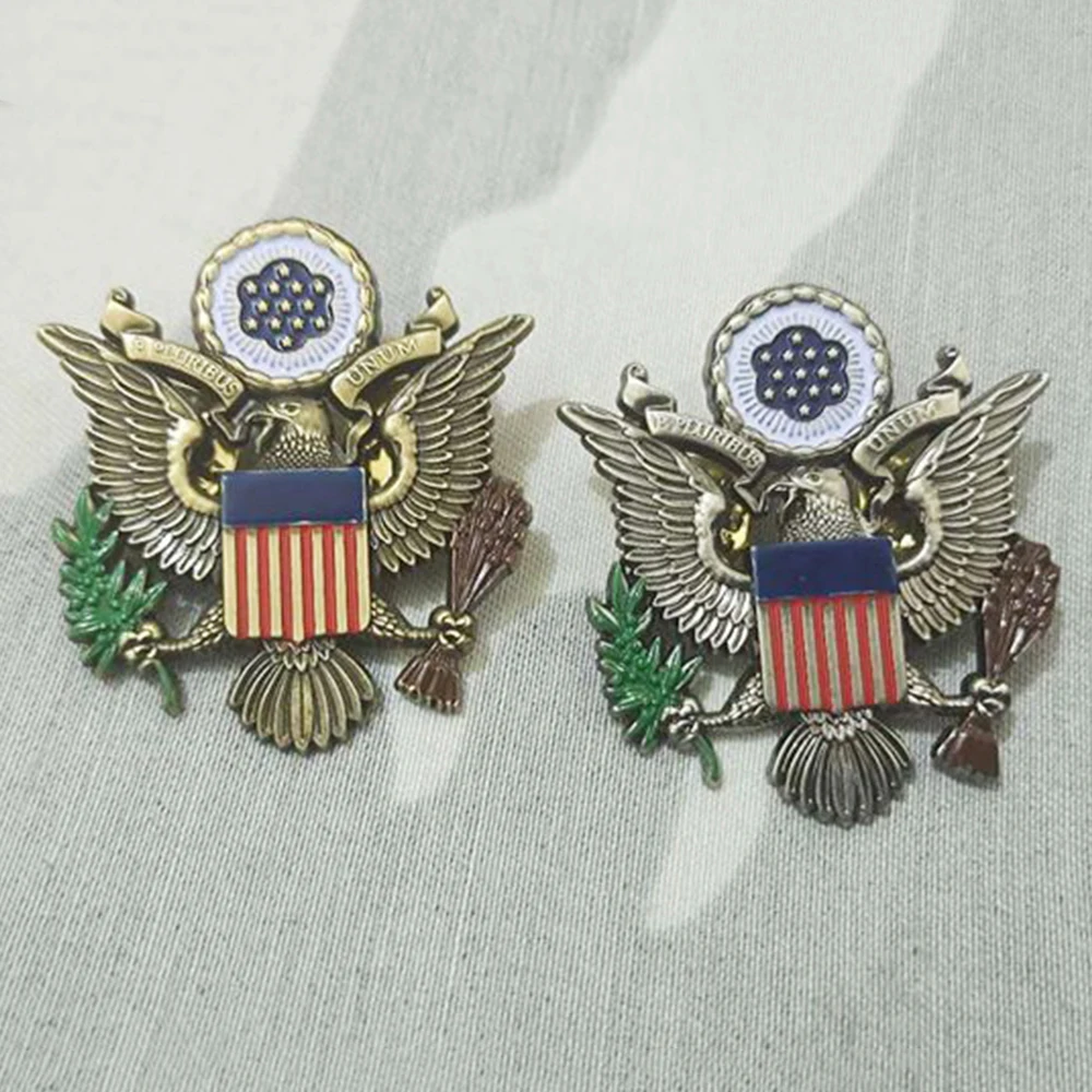 Selo do Presidente dos Estados Unidos Águia Presidencial Emblema Pin Insígnia Broche Cockade Dourado Prateado