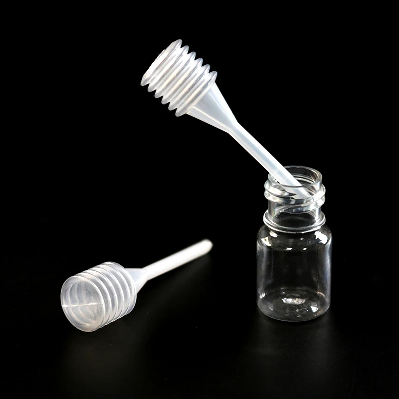 10pcs Laboratory Sample Transparent Pipette Disposable Plastic Dropper Spring Tube Small Science Textbook Room Supplies