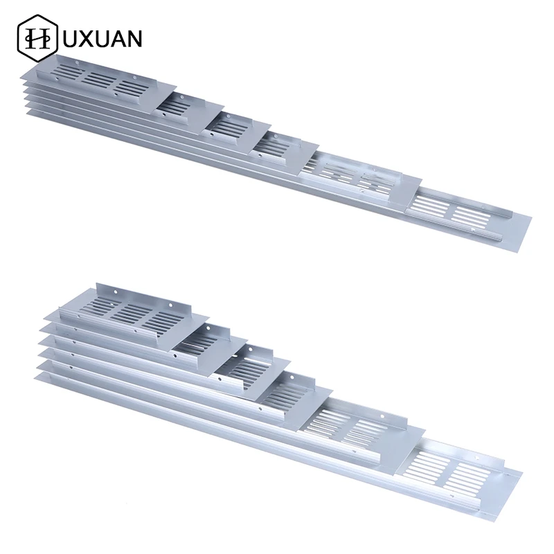 Vents Perforated Sheet Aluminum Alloy Air Vent Grille White Wall Ducting Ventilation Cover Web Plate Ventilation Grill