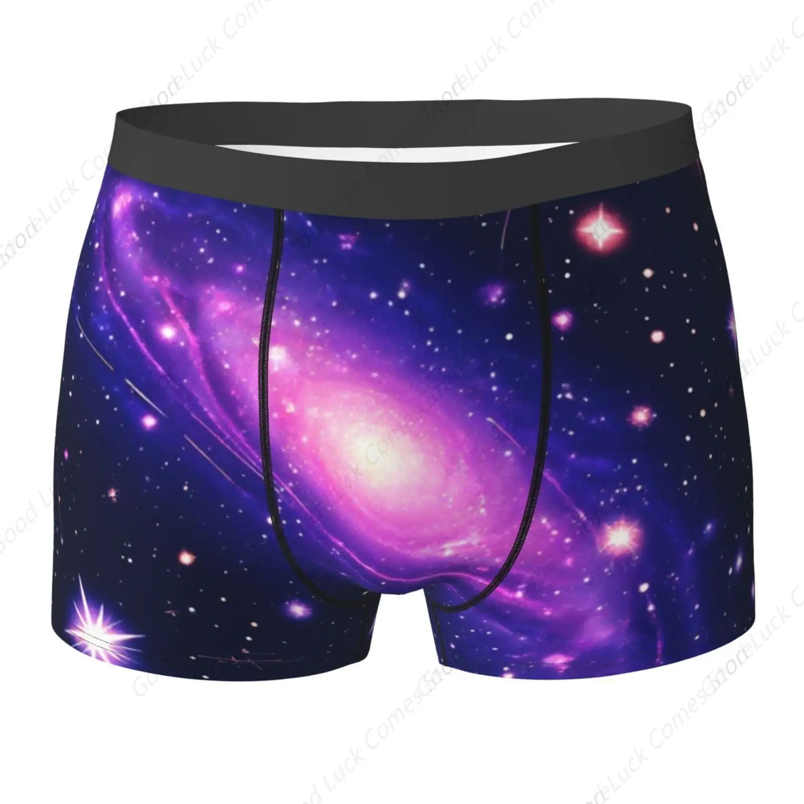 

Мужские трусы-боксеры Space Galaxy созвездие зодиака звезда фиолетовый синий нижнее белье