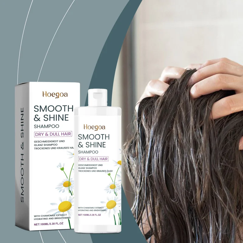 

Chamomile Moisturizing Shampoo - For Dry Damaged Hair, Helps Repair & Strengthen While Adding Shine & Softness