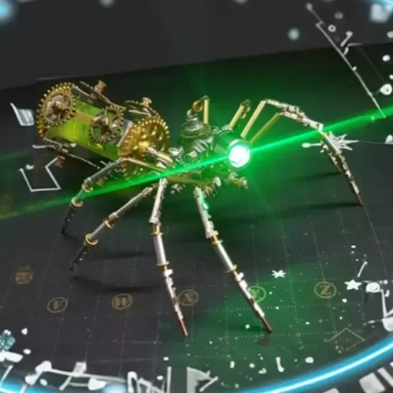 ثلاثية الأبعاد الميكانيكية المعادن الحشرات النحاس لغز Steampunk العنكبوت نموذج ، لغز لتقوم بها بنفسك عدة الحرفية هدايا عظيمة للمراهقين عيد الميلاد الحلي