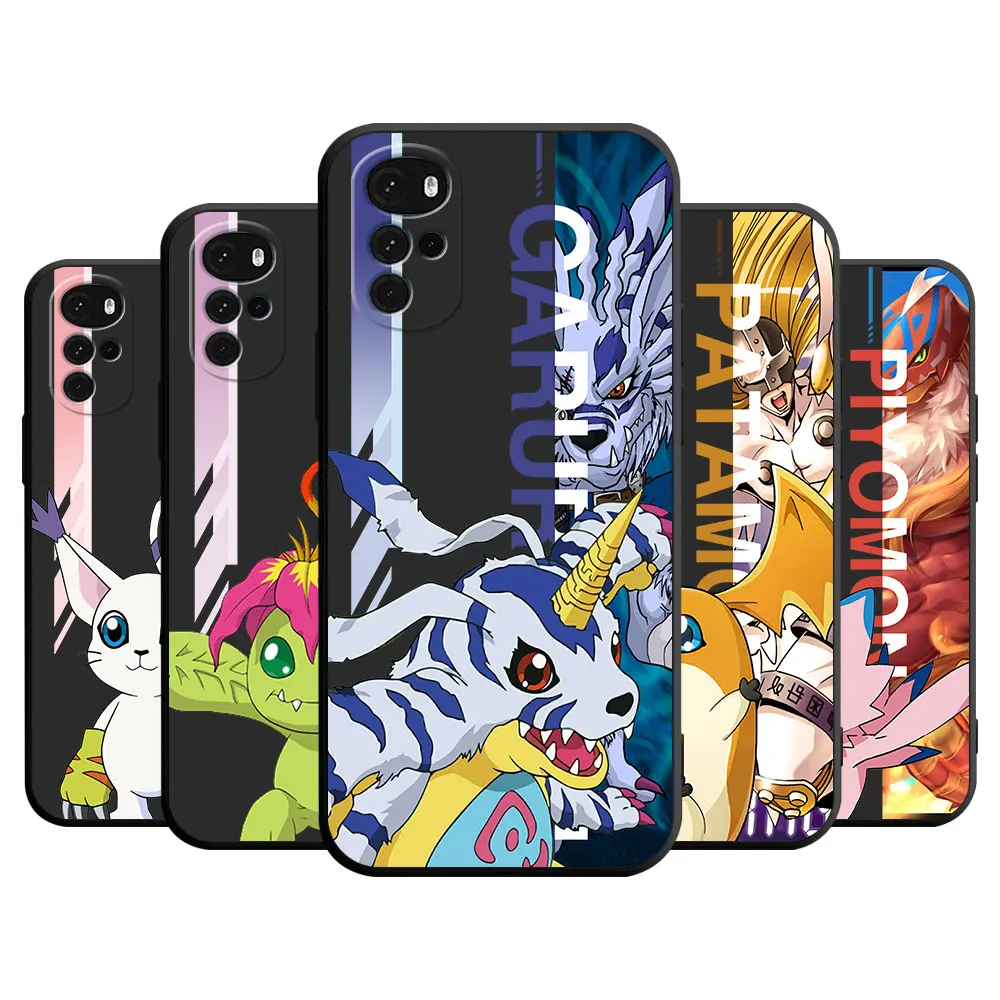 Case for Motorola Moto G30 G51 G60 G71 G22 G32 G52 G72 G53 G73 Edge 20 30 40 Pro Digital Monster Digimon Cover