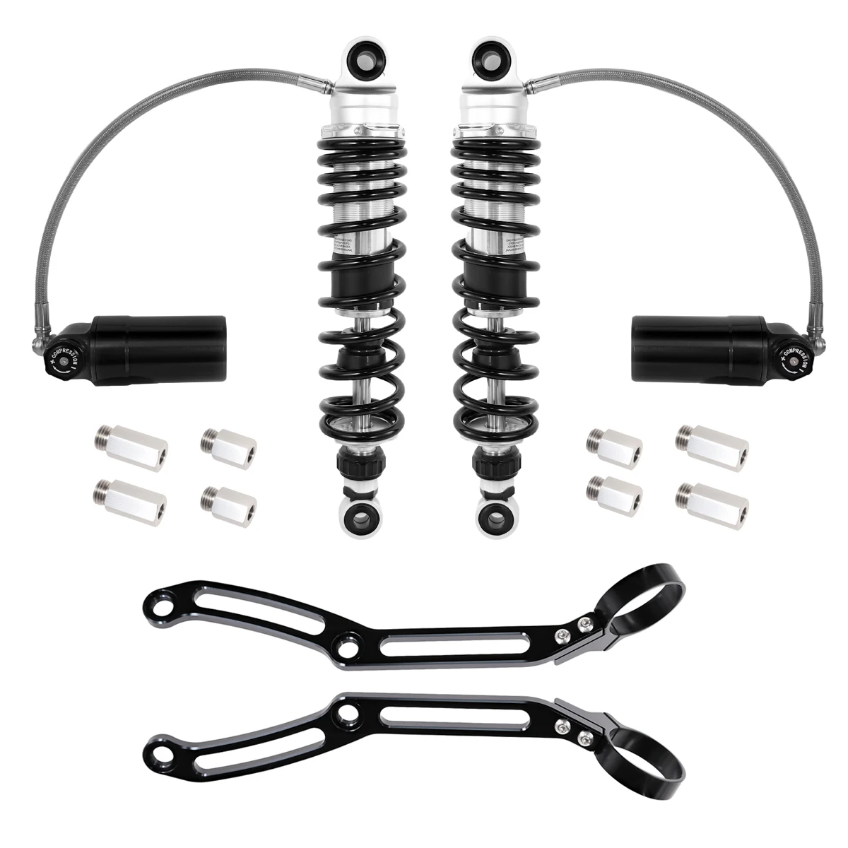 Motorfiets Afstandsbediening Reservoir Achterwielophanging Schokken Voor Harley Touring Street Glide Road Glide Road King 2014-2023 - afbeelding 2