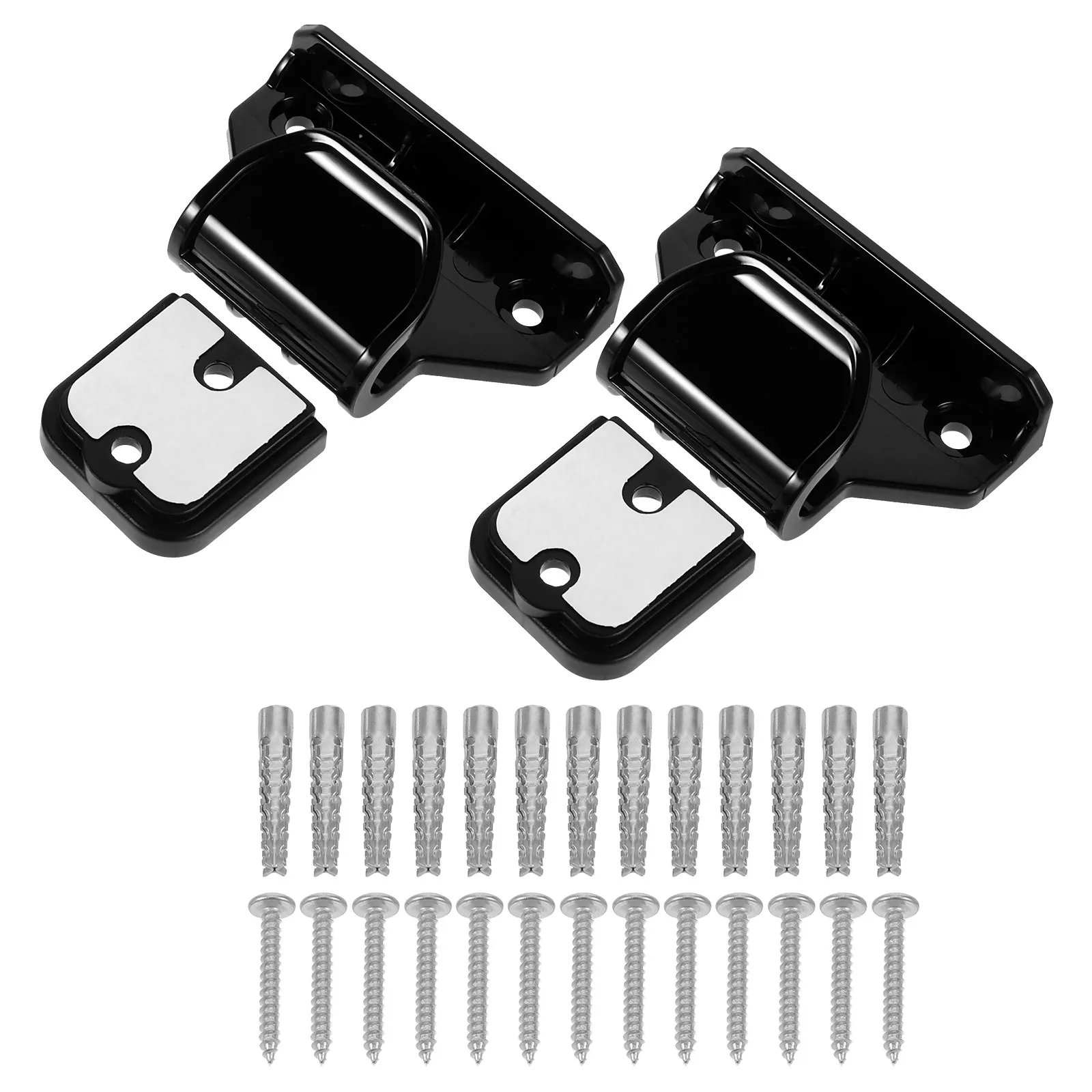1-set-1-set-baby-safety-gate-kit-black-indoor-retractable-gate-for-children-pet-proof-latch-replacement-hardware-fence-repair