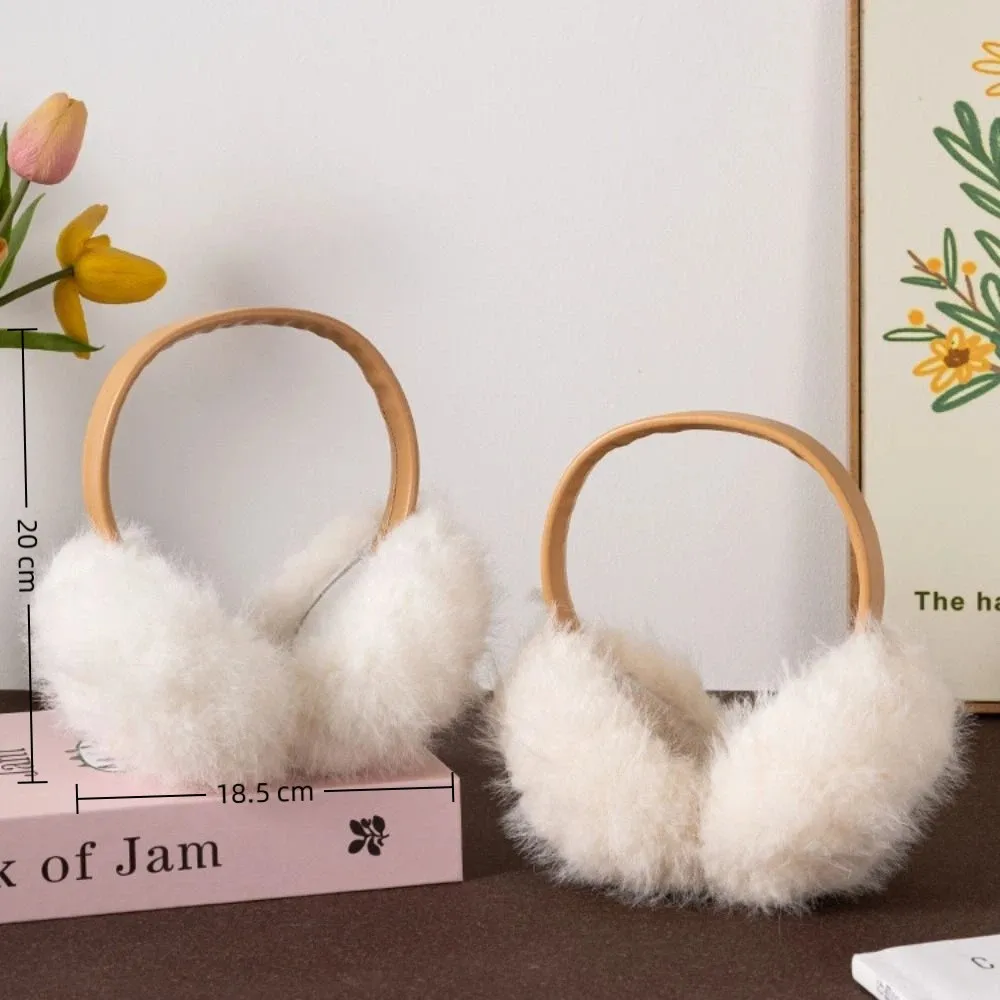 جديد لينة الأذن دفئا الباردة حماية طوي غطاء للأذنين الدافئة تقليد الأرنب الفراء واقيات الأذن النساء الرجال #6