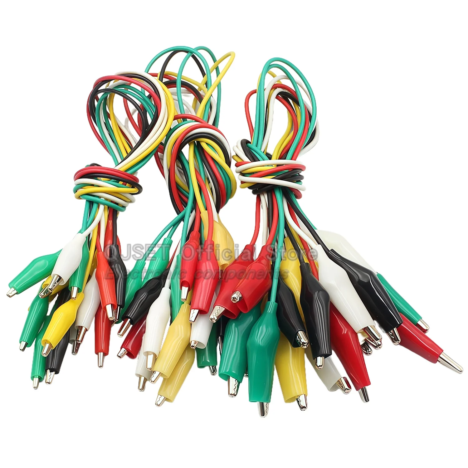 10개 50cm 클립 번호 28MM/35/45mm 와이어가 있는 앨리게이터 클립, 전기 앨리게이터 클립용 앨리게이터 클립이 있는 점퍼 와이어