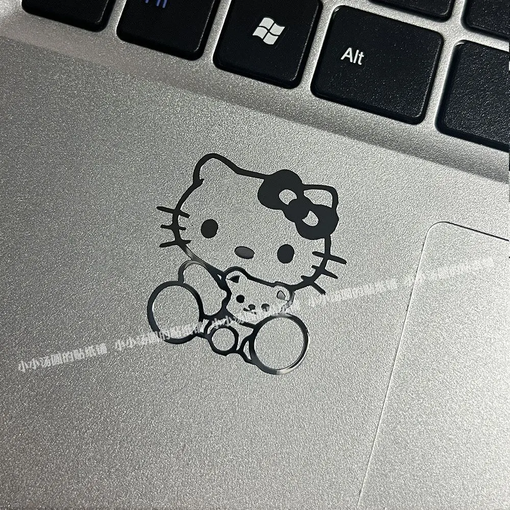 전기도금 만화 금속 스티커 산리오 헬로키티 DIY 휴대폰 케이스 스티커 방수 전기도금 스티커 생일 선물