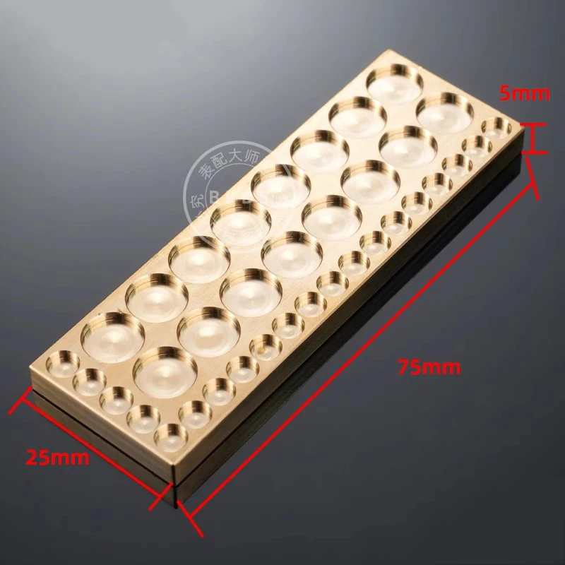 Pure Copper Watch Accessory Storage Box Screw Assortment Box Pure Copper Tiny Screw Storage Plate for Watch Repair Tool