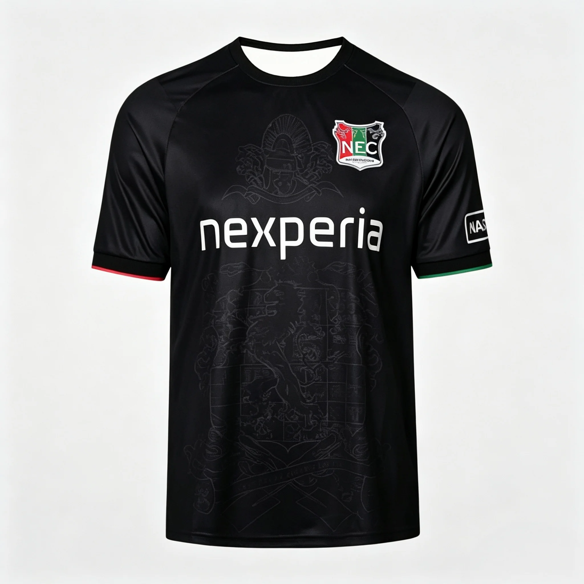 NEC Nijmegen 26-27 Neue Saison Heim- und Auswärtstrikots, Fußball, 3D-Druck, atmungsaktive Sport-T-Shirts mit kurzen Ärmeln für die ganze Familie. – Detail 5