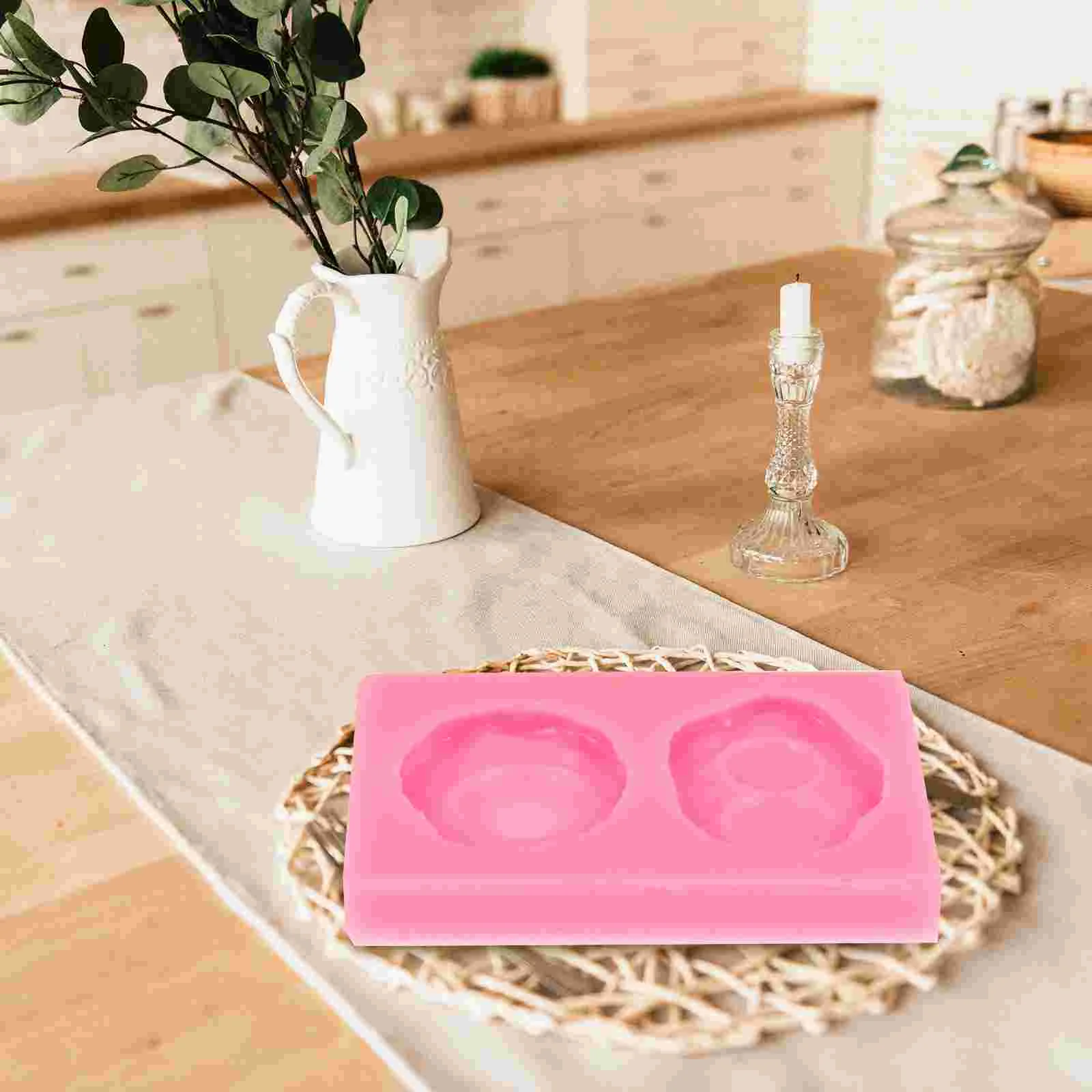 Candies Fried Egg Mold Reverse Mould Silicone Chocolate Simple DIY Creative Handmade Pink Child