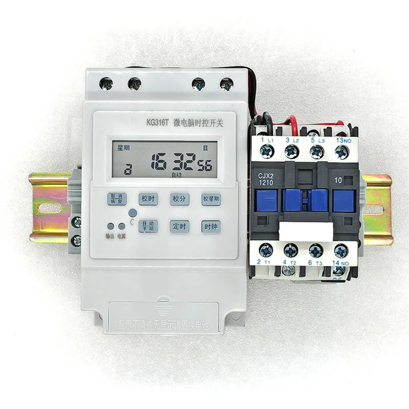 

Hot Sell Industrial Timer Switch With Contactor 220V, 12~80A High Power 7-Day Programmable Cycle Factory Wholesal