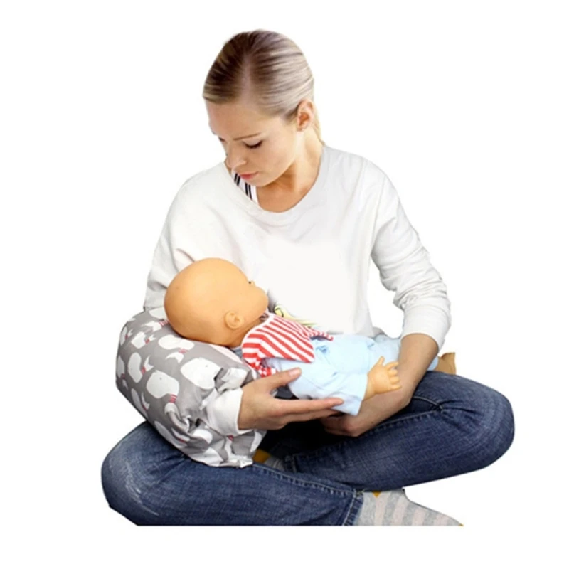 Ergonomic Designs Pillow Versatile & Practical Arm Cushion Comfortable Baby Nursing Pillow Cotton Arm Pillow for Feeding